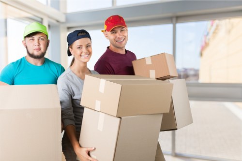 House movers planning a residential move in West Brompton