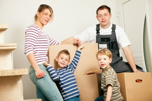 Household items prepared for removal in West Brompton