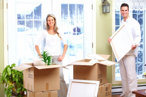 Commercial removals support for a West Brompton office building
