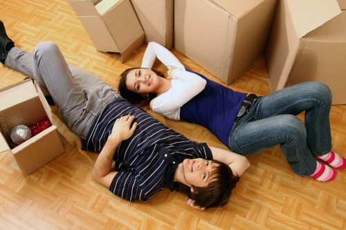 Loading belongings carefully for a move in West Brompton